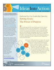 Ideas Into Action - OPSBA