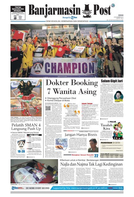 Banjarmasin Post Senin 24 November 2014