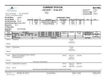 current status report - Omni Jet Trading