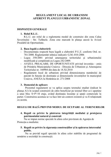 36 Puz Severinului 12 Primaria Craiova