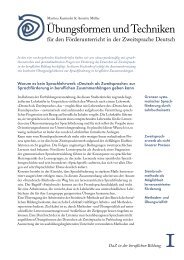 Übungsformen und Techniken - Meslek Evi - Berufsförderung