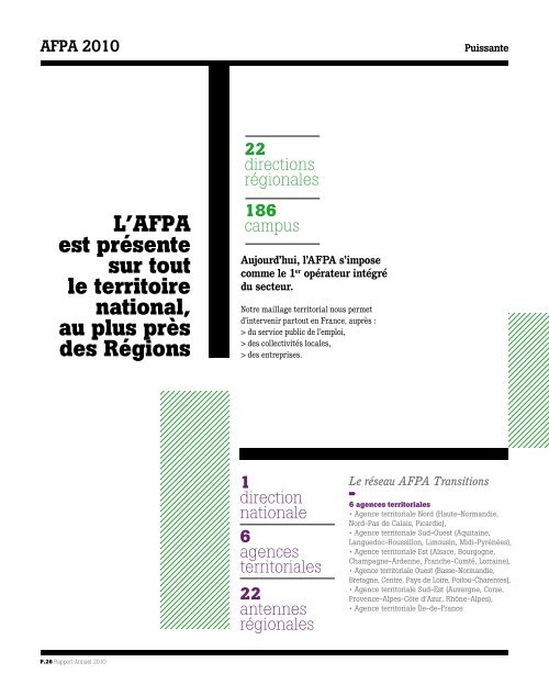 Afpa 2010 - Rapport annuel - Centre Inffo