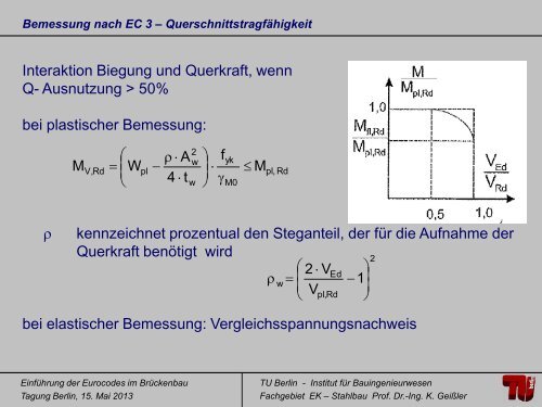 Prof. Dr.-Ing. Karsten GeiÃler StahlbrÃ¼cken EC3-2 im ... - VSVI