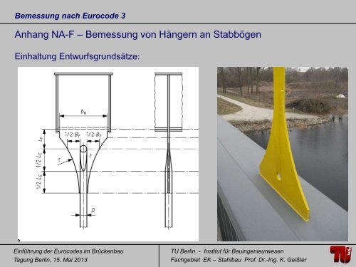 Prof. Dr.-Ing. Karsten GeiÃler StahlbrÃ¼cken EC3-2 im ... - VSVI