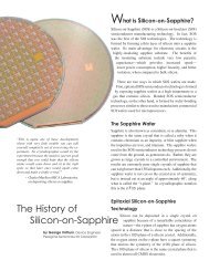 The History of Silicon-on-Sapphire - Peregrine Semiconductor