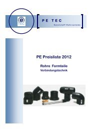 PE Preisliste 2012 - PE TEC