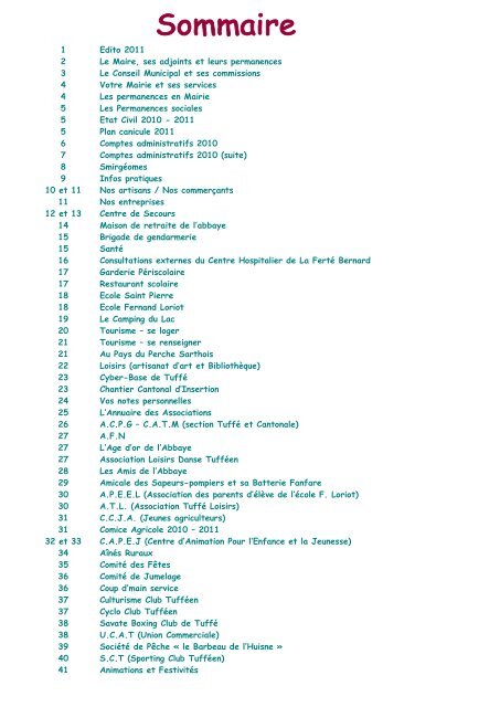 NÂ° 11 (annÃ©e 2011-2012) - tuffe