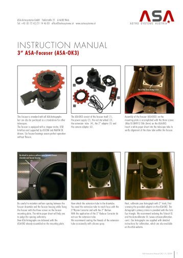 INSTRUCTION MANUAL - Astro Systeme Austria