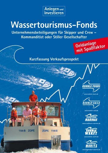 Kurzfassung: Wassertourismus-Fonds - Kuhnle-Tours