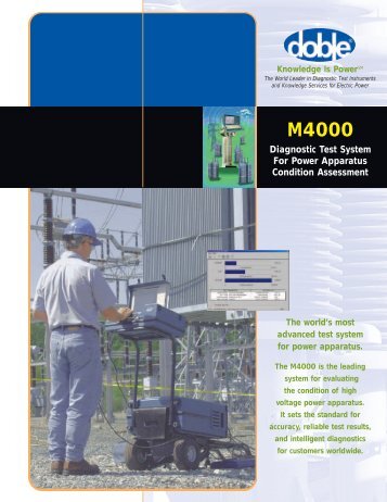 Diagnostic Test System For Power Apparatus Condition Assessment