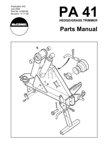 McConnel Power Arm 41 Parts Manual (pdf - 3.6mb)