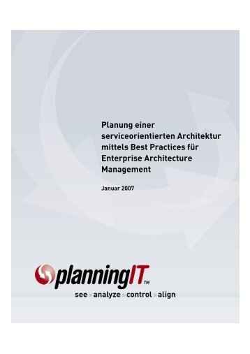 Planung einer serviceorientierten Architektur mittels Best Practices ...