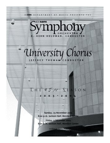 Untitled - UC Davis University Chorus and Chamber Singers