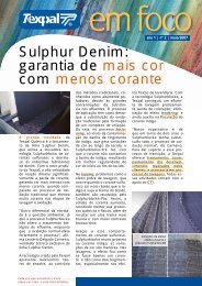 Sulphur Denim: garantia de mais cor com menos corante - Texpal