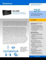 Quantum DXi6500 Datasheet - Boost Systems