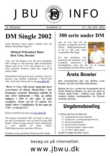 JBU INFO - Jydsk Bowling Union