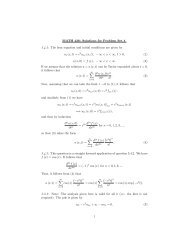 MATH 436: Solutions for Problem Set 4 3.4.2: The heat ... - pacific