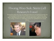 Hwang Woo-Suk was a very successful and well-known biomedical ...