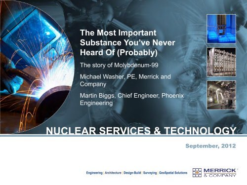 NUCLEAR SERVICES & TECHNOLOGY The ... - Merrick & Company