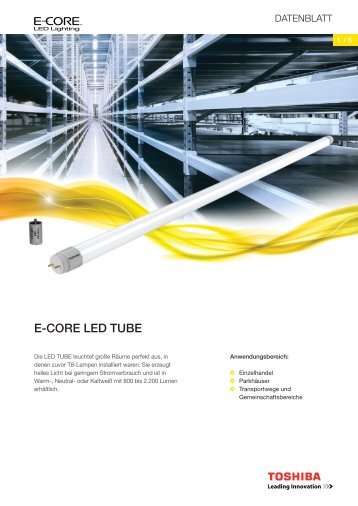 E-corE LED TUBE - Toshiba