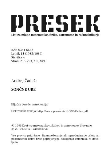 Älanek PDF - Presek