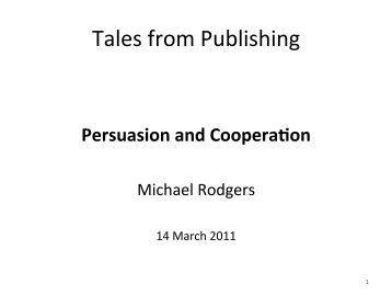 The Presentation Slides (PDF) - Oxford International Centre for ...