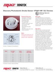 Discovery Photoelectric Smoke Sensor: VF5601-0M ... - Fireboy Xintex