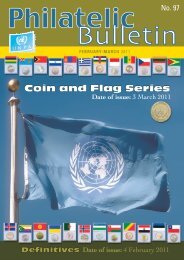 Coin and Flag Series - United Nations Postal Administration - ONU