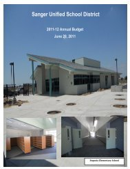 2011-12 July 1 Budget Book - Sanger Unified School District