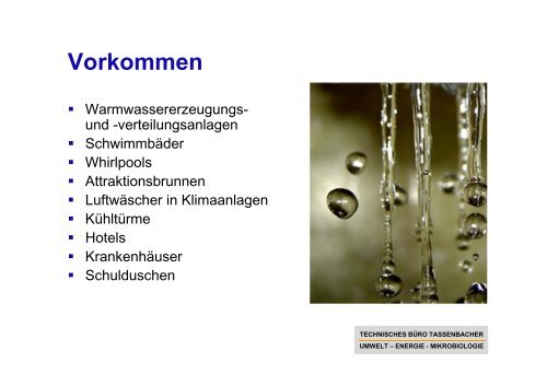 Trinkwasserhygiene Stand der Technik - Energieinstitut Vorarlberg