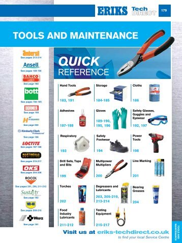 tools and maintenance - Eriks UK