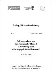 Leistungsbilanz und intertemporaler Handel