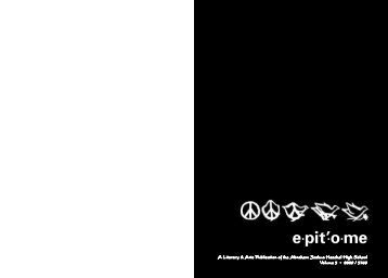 epitome spreads for online pdf - The Heschel School
