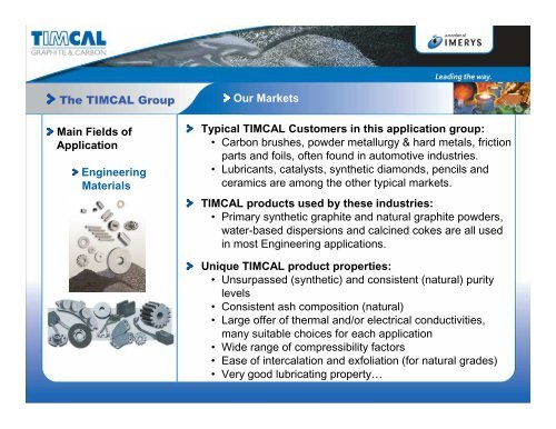 The TIMCAL Group