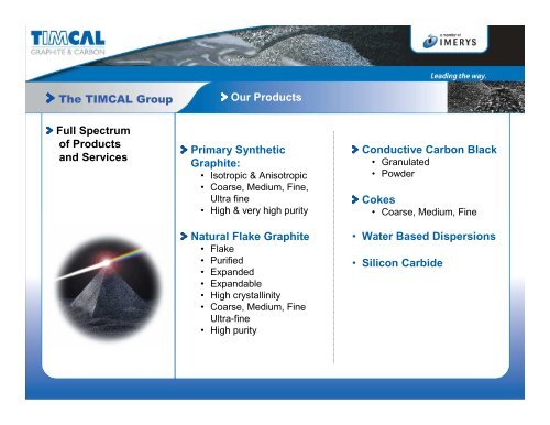 The TIMCAL Group