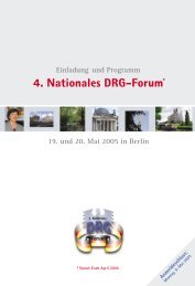 4. Nationales DRG-Forum in Berlin - Deutsche Gesellschaft fÃ¼r ...