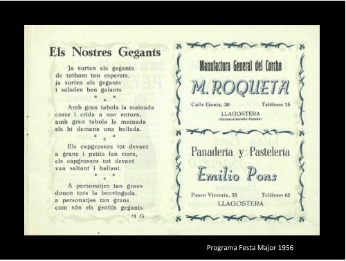 ELS GEGANTS DE LLAGOSTERA - Arxiu Municipal de Llagostera
