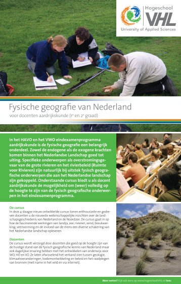 T&C Flyer Fysische geografie van Nederland voor docenten ...