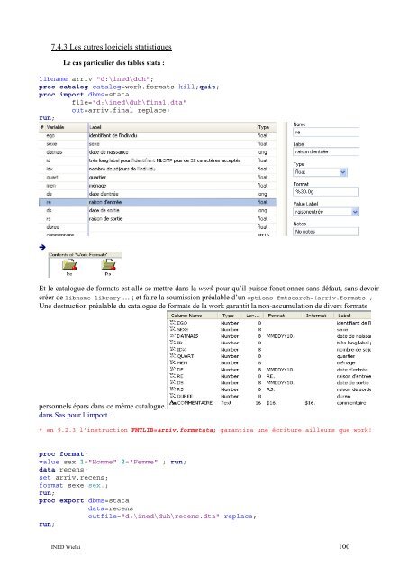 Pratique de Sas Windows 9.2... Volume 1 - Ined