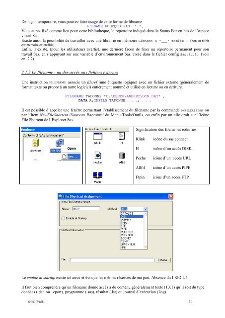 Pratique de Sas Windows 9.2... Volume 1 - Ined