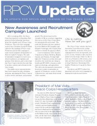 Peace Corps publishes Fall 2003 Update Magazine for Returned ...