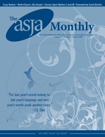 January 2008 - The ASJA Monthly