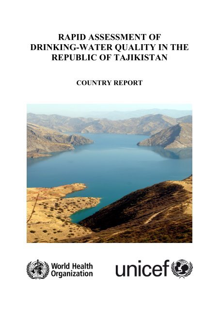 rapid assessment of drinking-water quality in the republic of tajikistan