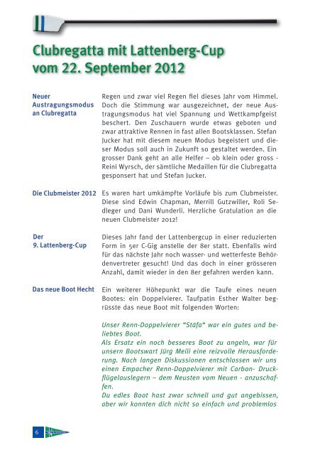 StÃ¼Ã¼rbord Ausgabe 2012-03 - Seeclub StÃ¤fa