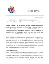 Presseinfo - Burger King