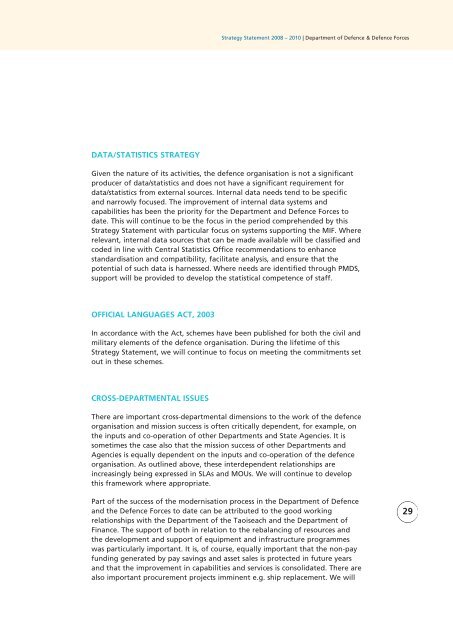 Strategy Statement 2008 - 2010 - Department of Defence