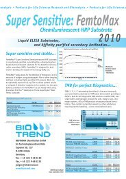 Supersensitive FemtoMax chemiluminescent HRP ... - Biotrend