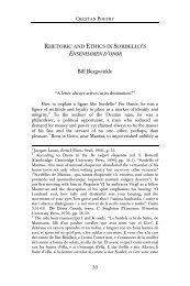 Rhetoric and Ethics in Sordello's âEnsenhamen d'Onorâ - Glossator