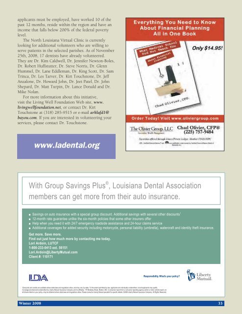 Positive Ethics: Active Pursuit of the High Ground - Louisiana Dental ...