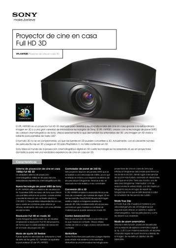 Proyector de cine en casa Full HD 3D - Supersonido